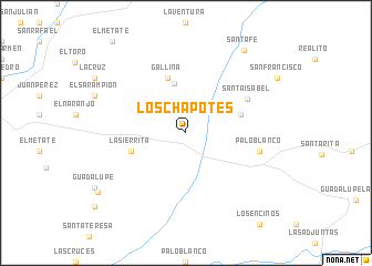 map of Los Chapotes