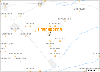 map of Los Charcos