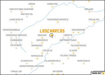 map of Los Charcos