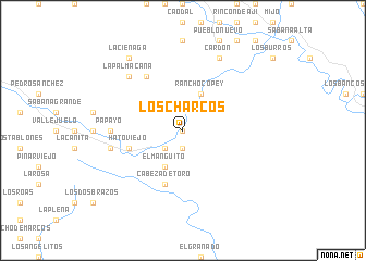 map of Los Charcos