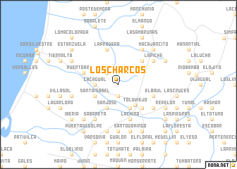 map of Los Charcos
