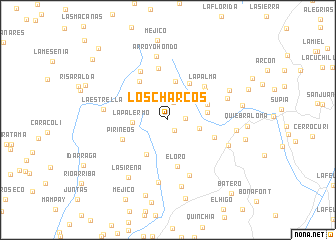 map of Los Charcos