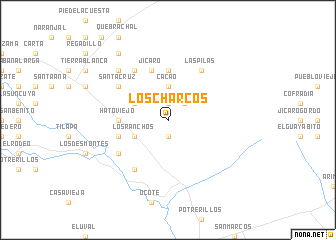 map of Los Charcos