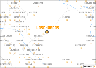 map of Los Charcos