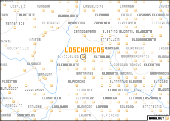 map of Los Charcos