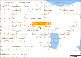 map of Los Chichones