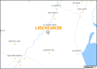 map of Los Chicuacos