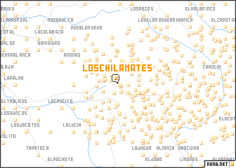 map of Los Chilamates