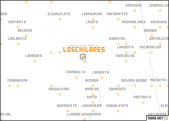 map of Los Chilares