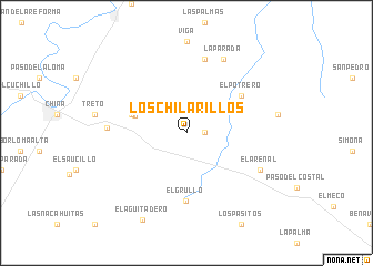 map of Los Chilarillos