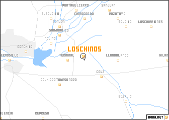 map of Los Chinos