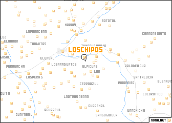 map of Los Chipos