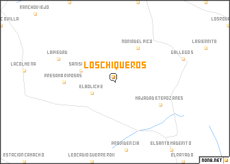 map of Los Chiqueros