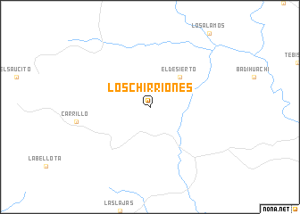 map of Los Chirriones