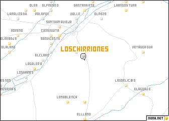 map of Los Chirriones