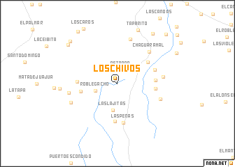 map of Los Chivos