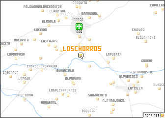 map of Los Chorros