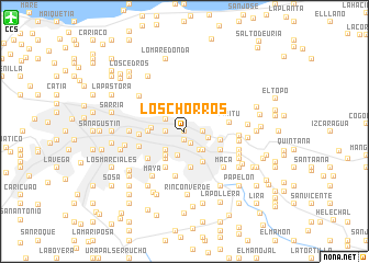 map of Los Chorros