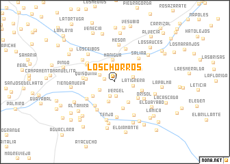 map of Los Chorros