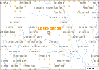 map of Los Chorros