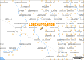 map of Los Chupaderos