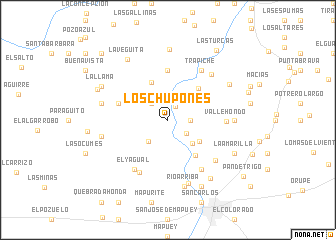 map of Los Chupones