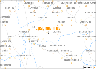 map of Los Cimientos