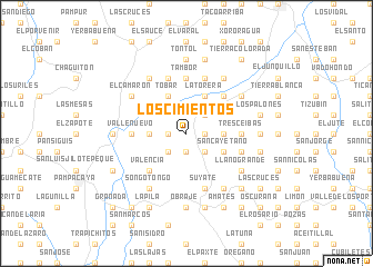 map of Los Cimientos