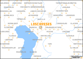 map of Los Cipreses