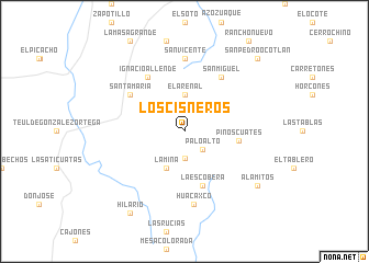 map of Los Cisneros