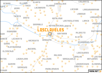 map of Los Claveles