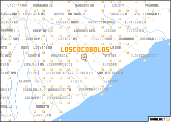 map of Los Cocobolos