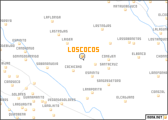 map of Los Cocos