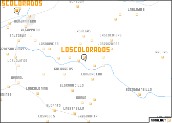 map of Los Colorados