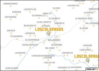 map of Los Colorados