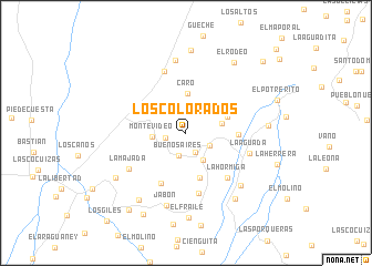 map of Los Colorados