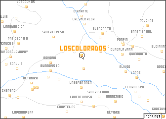 map of Los Colorados