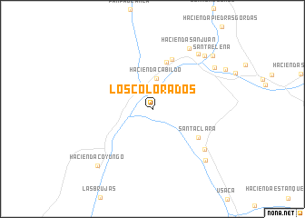 map of Los Colorados