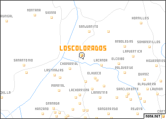 map of Los Colorados