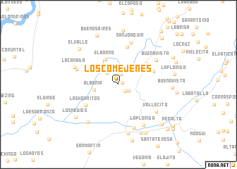 map of Los Comejenes