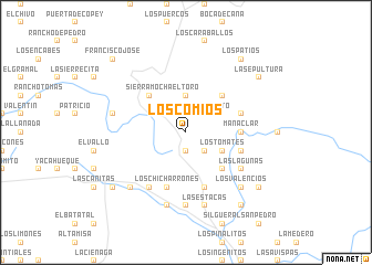 map of Los Comios