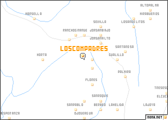 map of Los Compadres