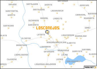 map of Los Conejos