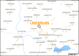 map of Los Conejos