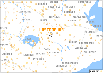 map of Los Conejos