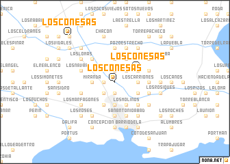 map of Los Conesas