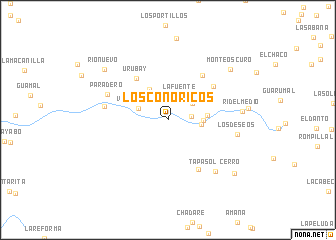 map of Los Conoricos