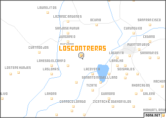 map of Los Contreras
