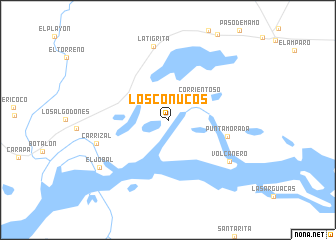 map of Los Conucos