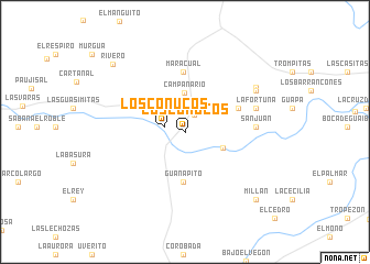 map of Los Conucos